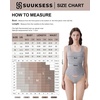 image:imageSUUKSESS Womens Padded Cotton Ribbed Tank Tops Square Neck Basic Tops  Basic Bulit in Bras Tank Tops Going Out Tank Slim Fit Sleeveless Racerback Soft BreathableBlack