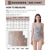 image:imageSUUKSESS Womens Padded Cotton Ribbed Tank Tops Square Neck Basic Tops  Basic Bulit in Bras Tank Tops Going Out Tank Slim Fit Sleeveless Racerback Soft BreathableWhite Polka Dots
