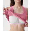 image:imageSUUKSESS Womens Padded Cotton Ribbed Tank Tops Square Neck Basic Tops  Basic Bulit in Bras Tank Tops Going Out Tank Slim Fit Sleeveless Racerback Soft BreathablePink